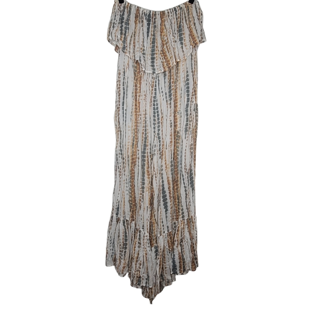 Free People Summer Vibes Tube Jumpsuit OB957275 Tie Dye Large